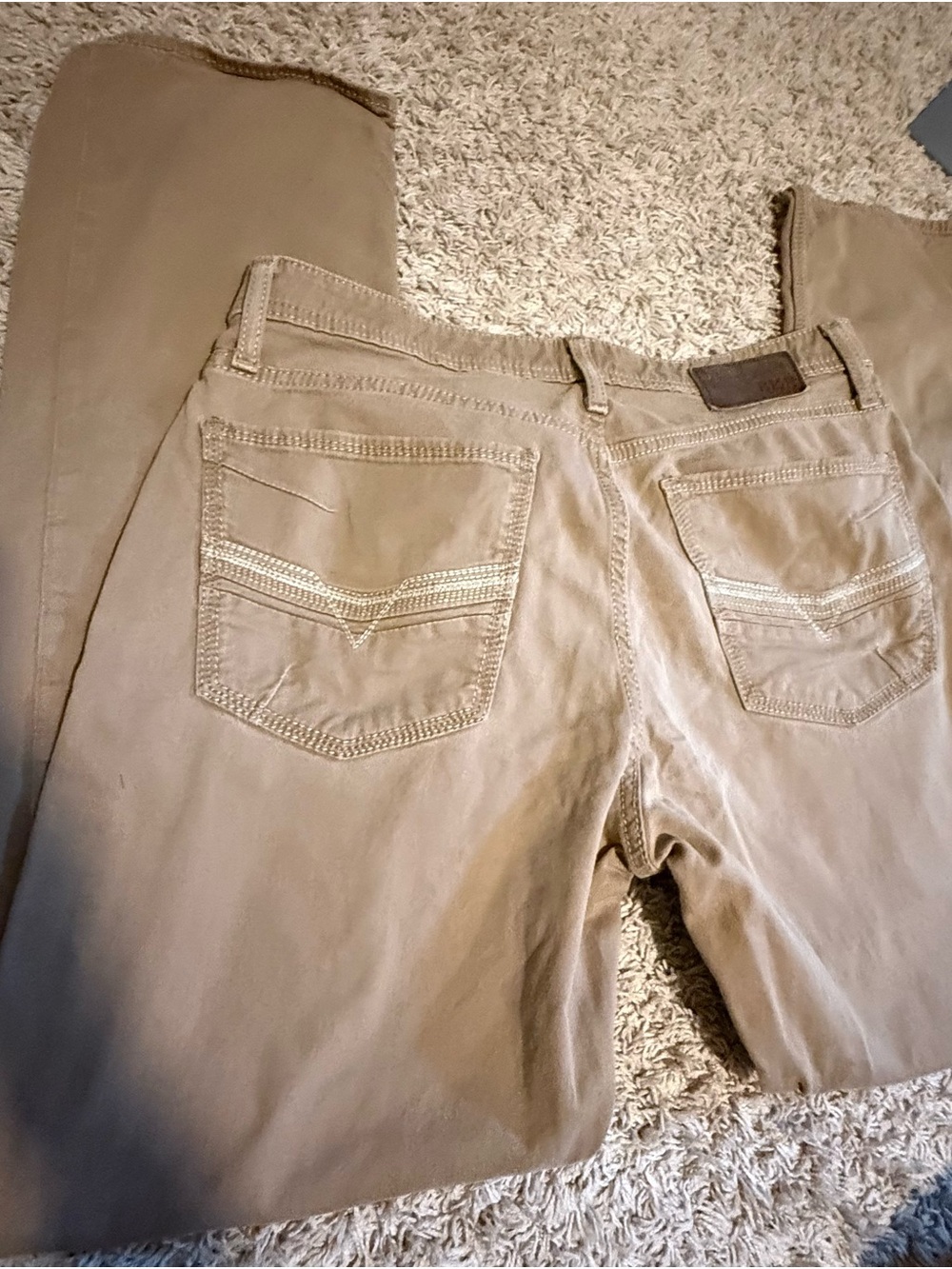 BKE Men's Khaki Relaxed Fit Jeans